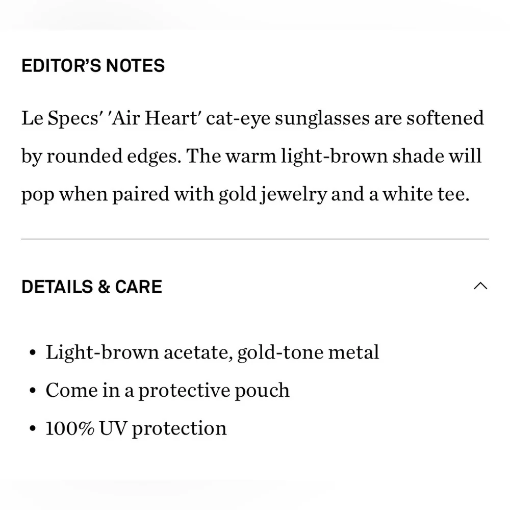 Le Specs AIR HEART | CARAMEL - Picture 6 of 6